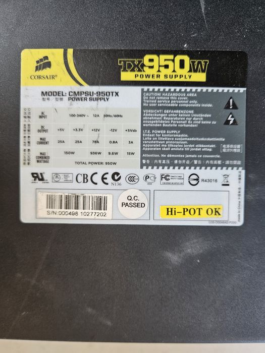 Sursa de alimentare PC 600w 700w 950w
