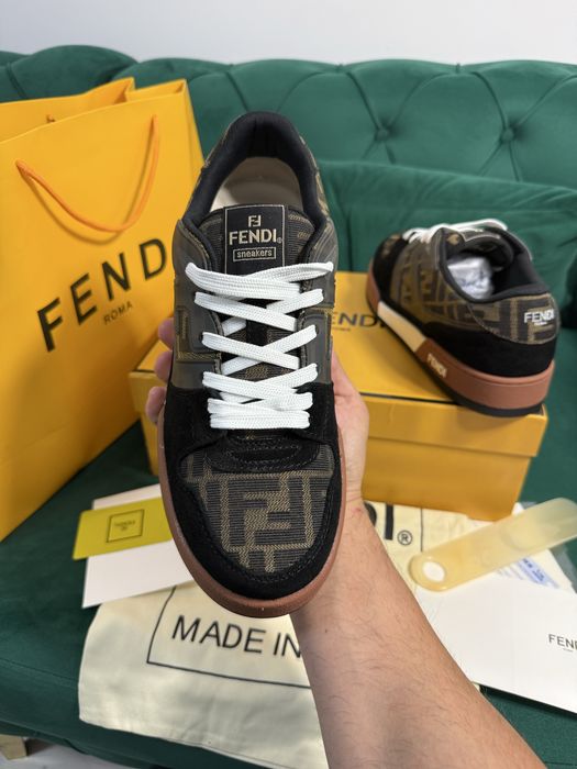 Adidasi Fendi piele naturala Full Box colectie noua