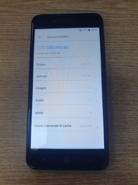 Telefon smartphone ZTE Blade A612 4G Android 7 16Gb necodat impecabil