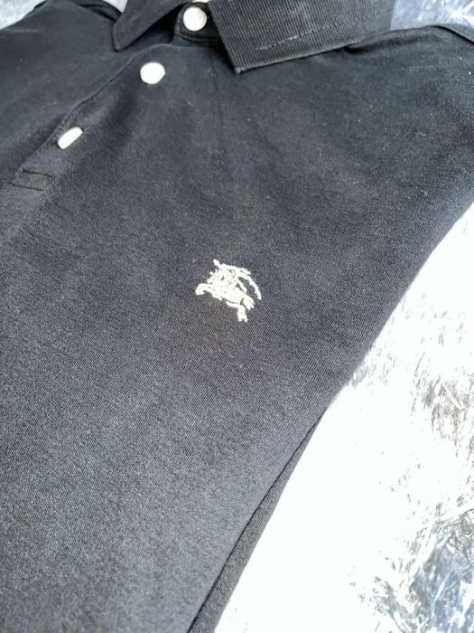 Поло Burberry XL- черно, 100% памук, много добро състояние