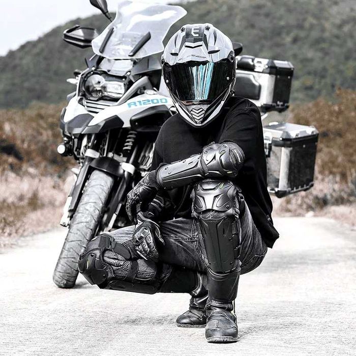 Set genunchiere si cotiere moto  eliberare rapida certificate CE