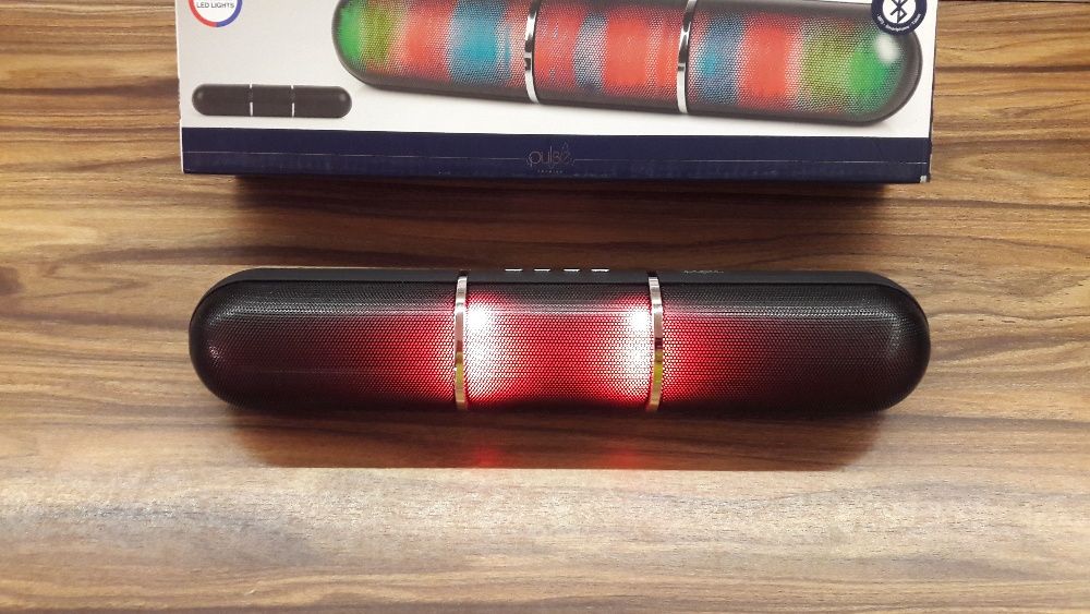 Тонколона с LED светлини, Bluetooth, MP3 плеар PULSE
