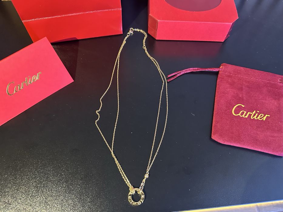 Дамско Колие с Висулка Cartier LOVE с опаковка и аксесоари