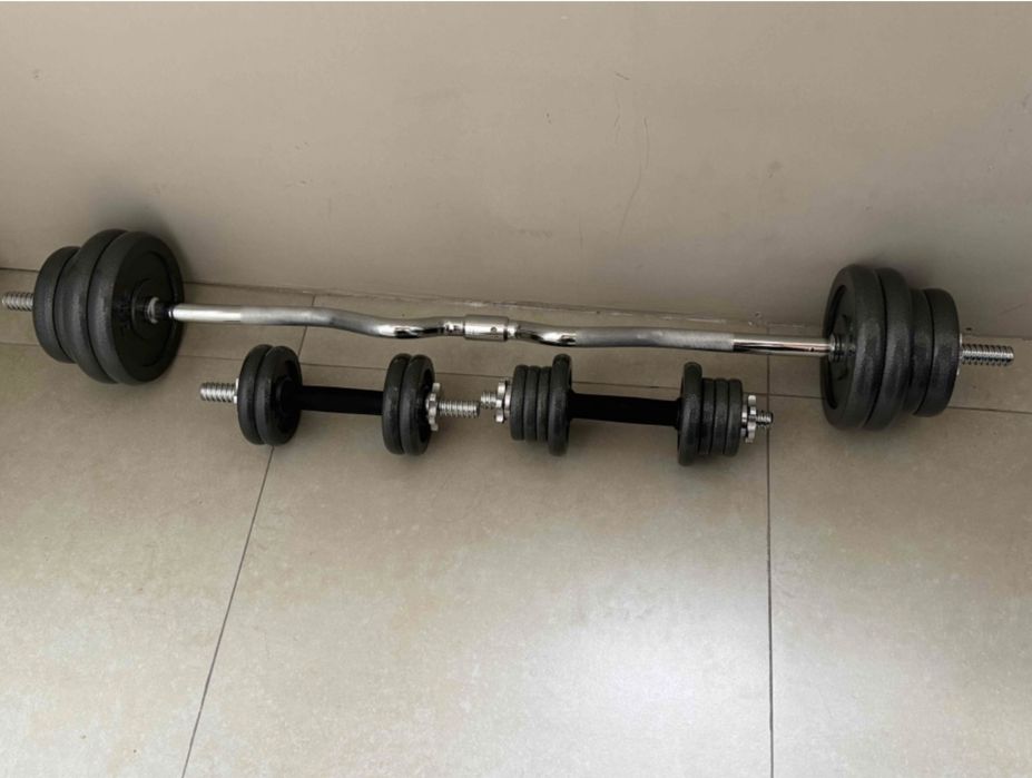 Разборные гантели, штанги 55 кг