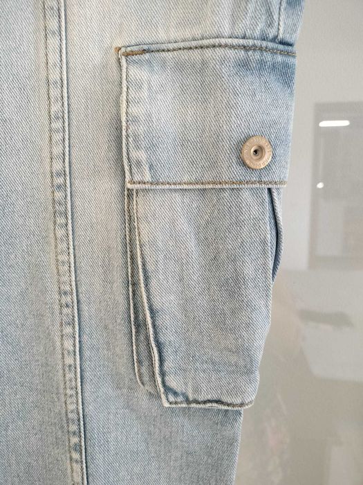 Jeans largi pentru fetite, 140 cm
