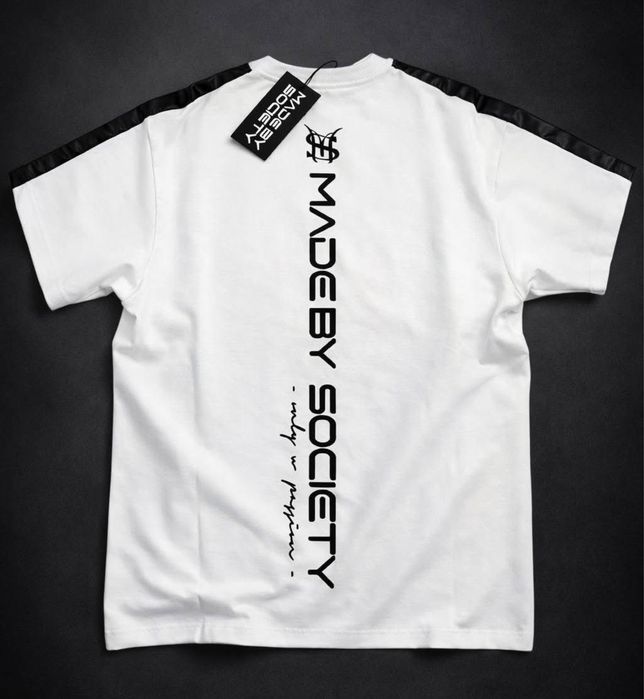 Tricou Made by ssociety alb