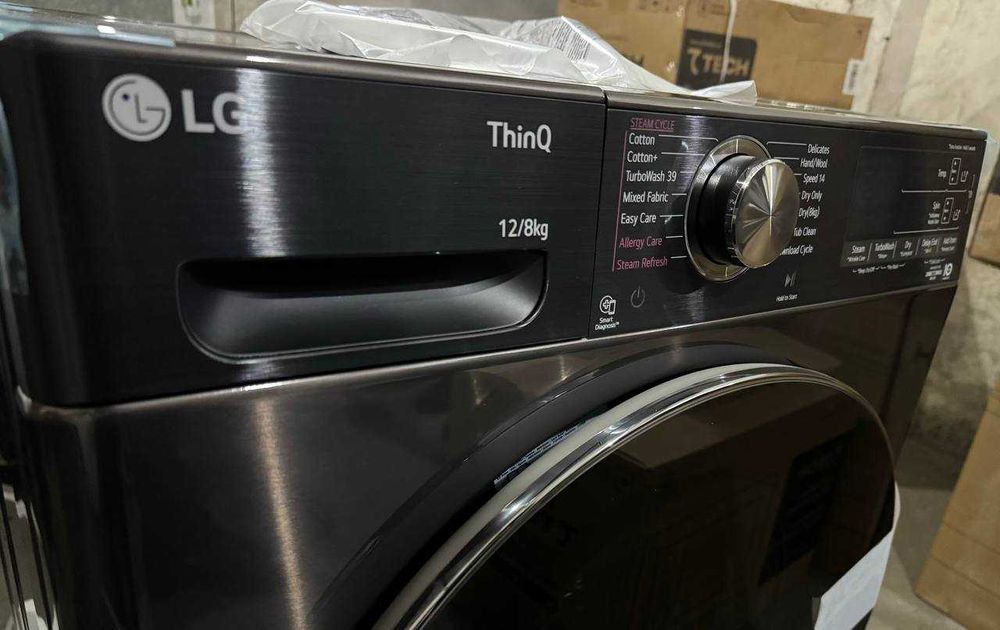 Стиральная машина LG 12/8 кг F4V9BDP2EE AI DD Inverter TurboWash Steam