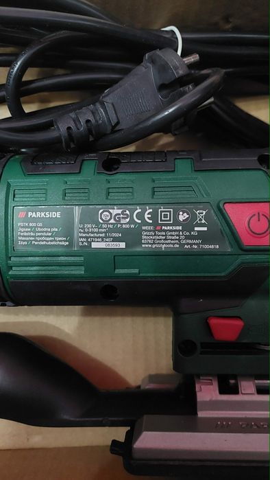 Ferăstrău pendular Parkside PSTK 800 W, 3100 rpm, Nou!