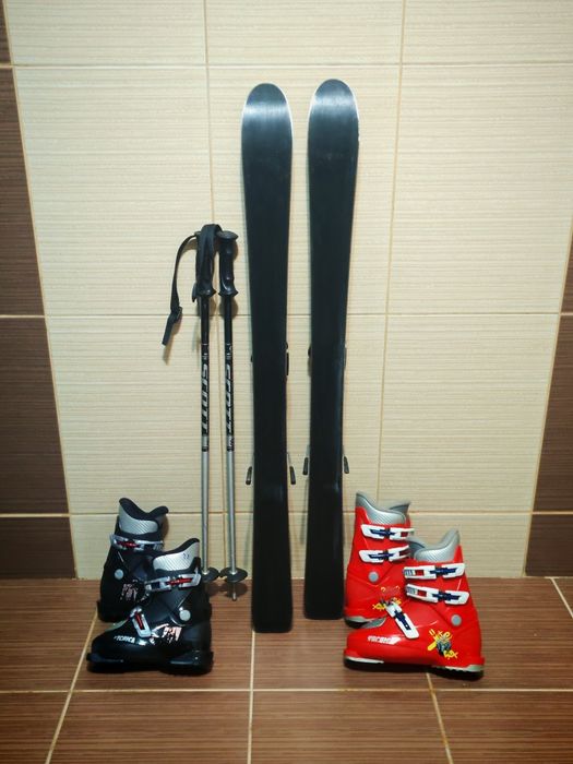 Set schiuri head 110 cm -clapari ski -bete