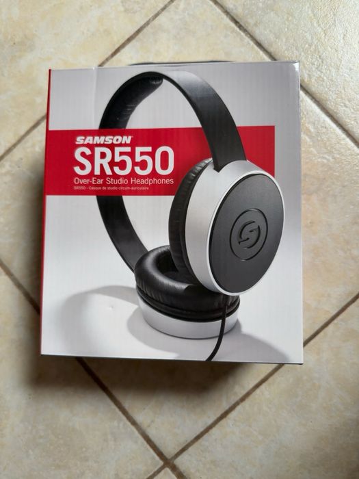 Samson SR550 Casti Studio Over Ear Monitor Audio DJ Podcast Streaming Mixaj Mastering PC Laptop Noi Sigilate