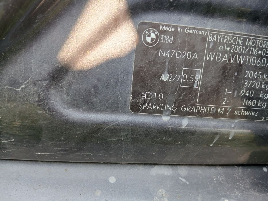 Piese bmw 318 diesel 2008  E 91