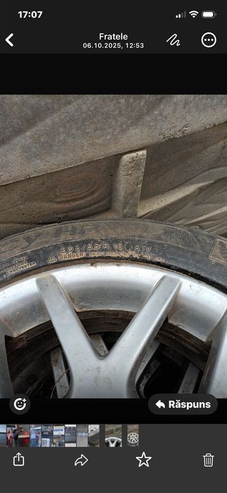 Vând jante cu anvelope de vară pentru golf patru nu trimit prin curier