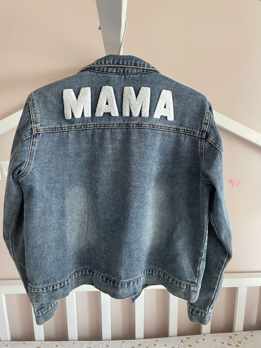 Комплект дънкови якета за майка и дъщеря - мама М и дъщеря 4-5