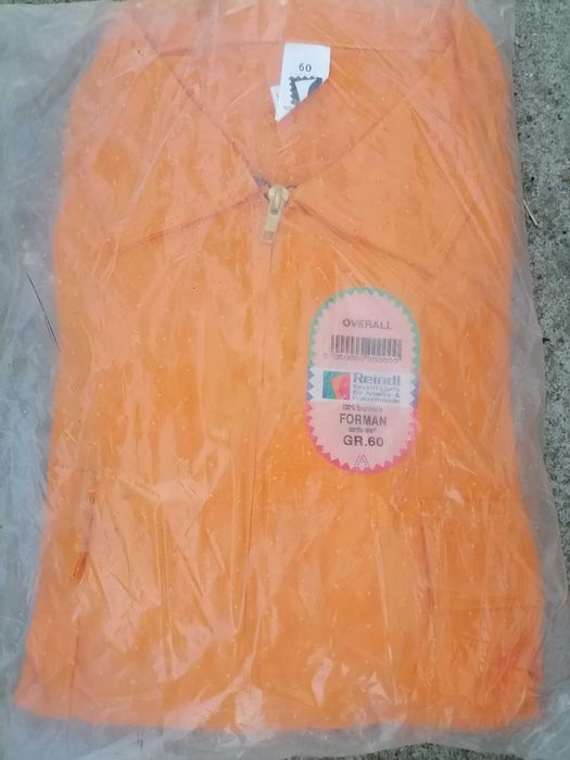 Salopete de lucru model combinezon pe culoare portocalie