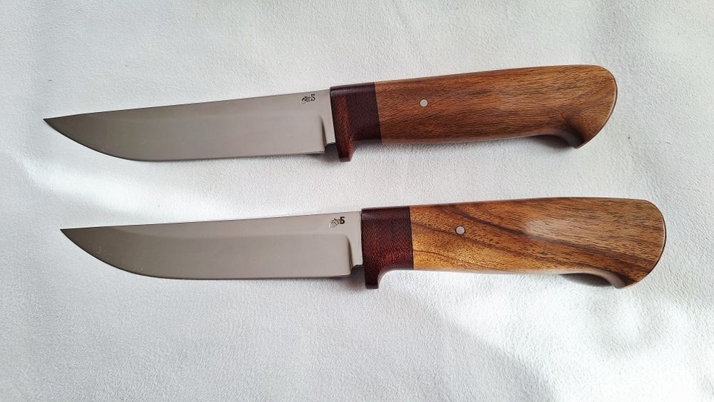 Ножове за лов риболов туризъм ръчна изработка с кожена кания