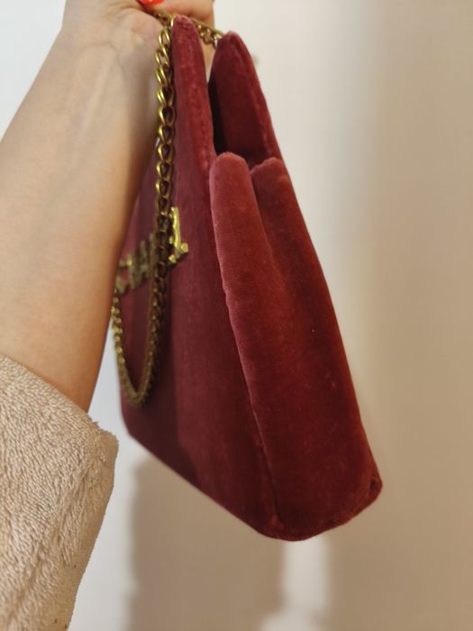 Geanta poșetă catifea