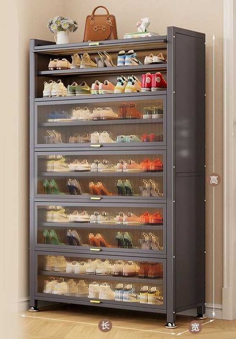 Экологичный, компактный шкаф для обуви,Обувной шкаф для узких прихожих