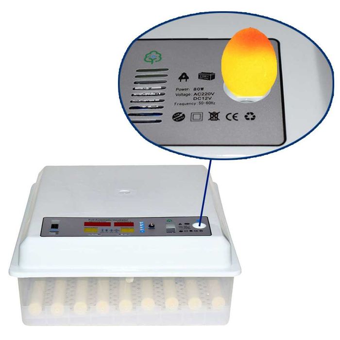 Ролков напълно Автоматичен инкубатор MS-120 яйца (12V/220V)