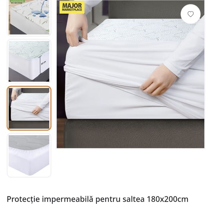 Protectie impermeabila saltea 180x200