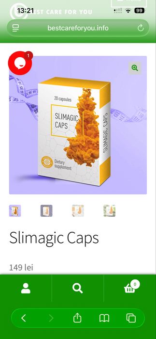 Pachet 5 cutii Slimagic Caps supliment alimentar – Sigilate –Valabilitate 2029