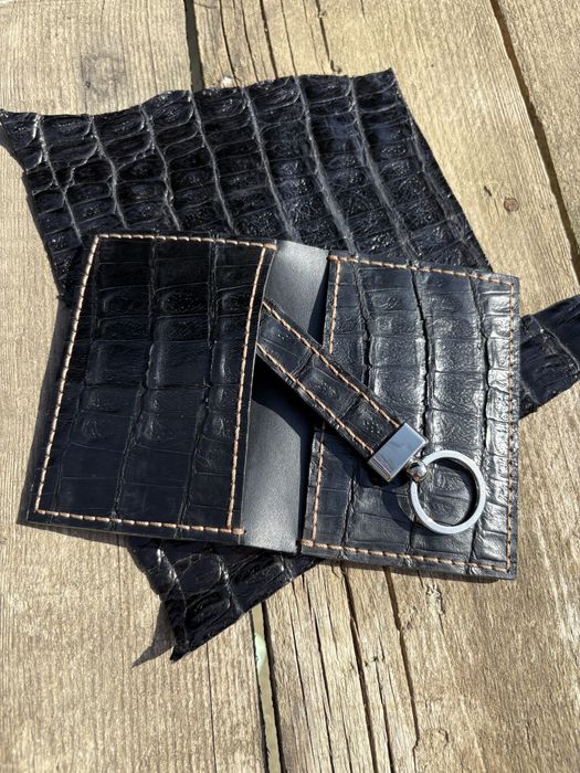 Portofel din piele naturala croco!