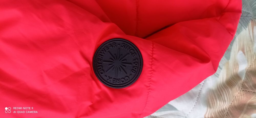 Червено зимно мъжко яке