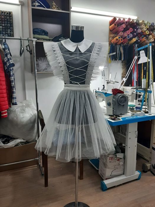 Пошив школьных фартуков разных моделей