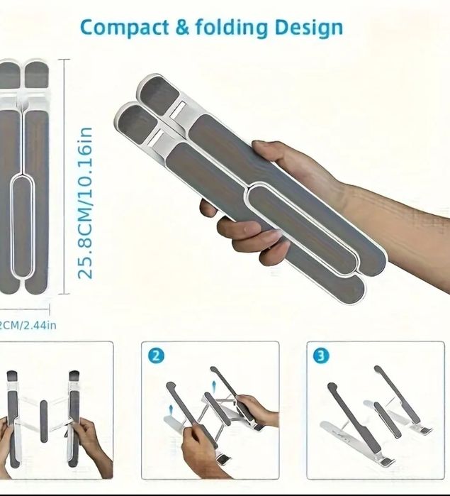 Suport laptop sau tableta reglabil și pliabil