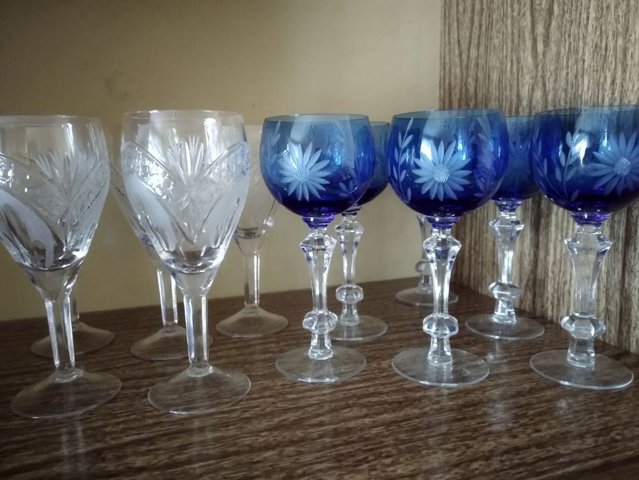 Фужеры цветной хрусталь