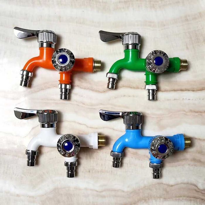 Robinet verde sau alb cu 2 iesiri Nou ambalat!