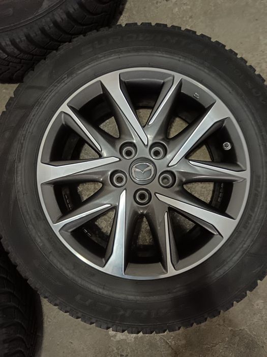 Set jante aliaj prindere 5x114.3 et 45 cu anvelope iarna 225/65/17 mazda kia Hyundai Renault Dacia