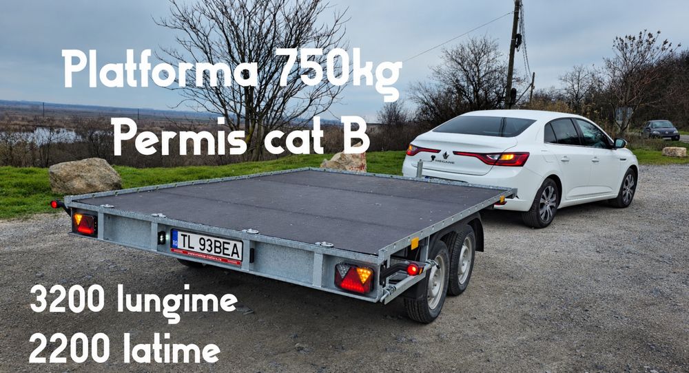 Remorca de inchiriat , platformă 750 kg