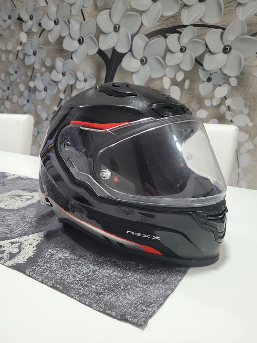 Casca moto carbon