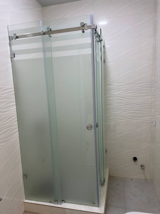 Душ кабина каленное стекло 10 мм душевые перегородки