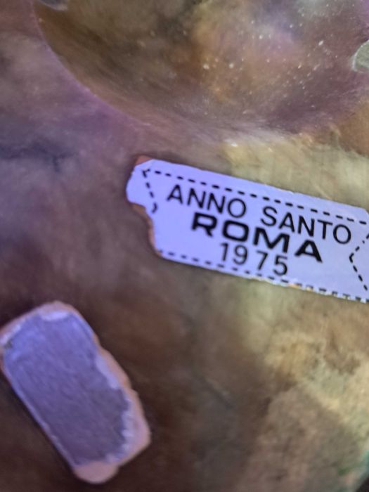 Ромул и Рем и вълчицата - медна фигура върху мраморна основа