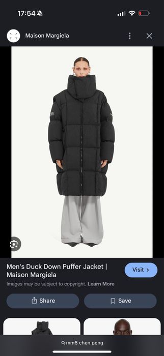 Пуховик MM6 Margiela оригинал