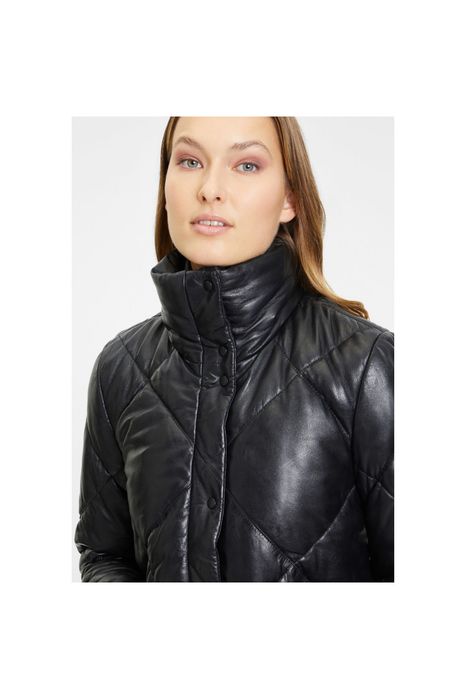 Geaca de Iarna din Piele Dama Gipsy Neagra GWEditha