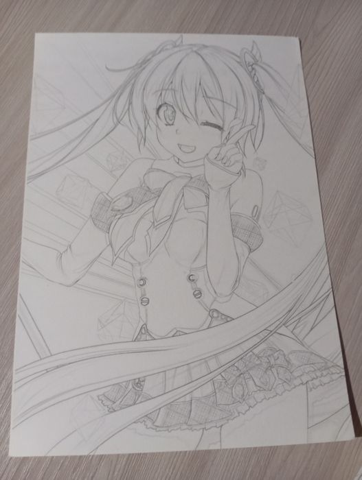 Рисунки для раскрашивания, Хатсуне Мику