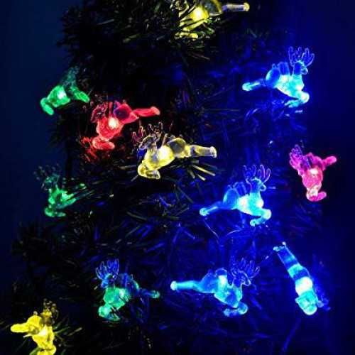 Коледни лампички еленчета ПРОМО ЦЕНА 8.99лв 5м 28бр. еленчета