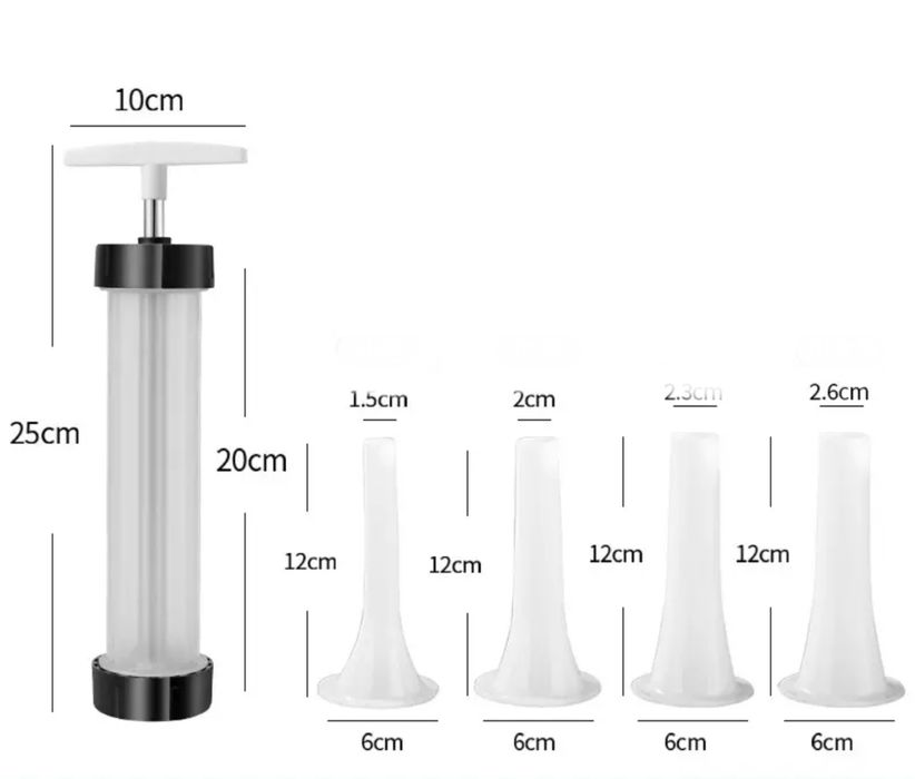 Шприц колбасный с 4мя насадками