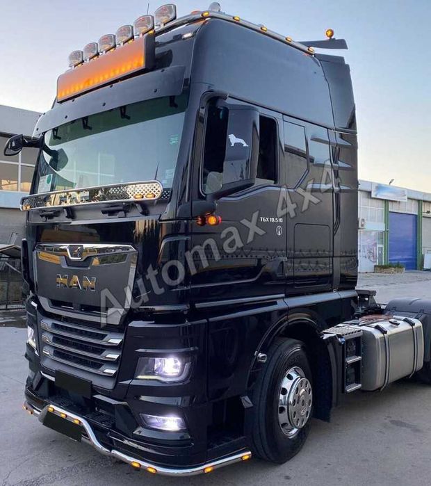 Bullbar proiectoare, bara "H" inox plafon MAN TGX 2021+
