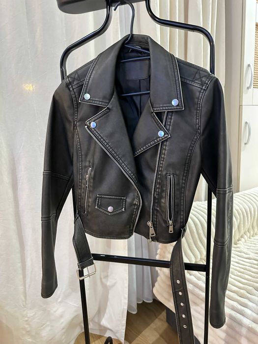 Geaca piele biker