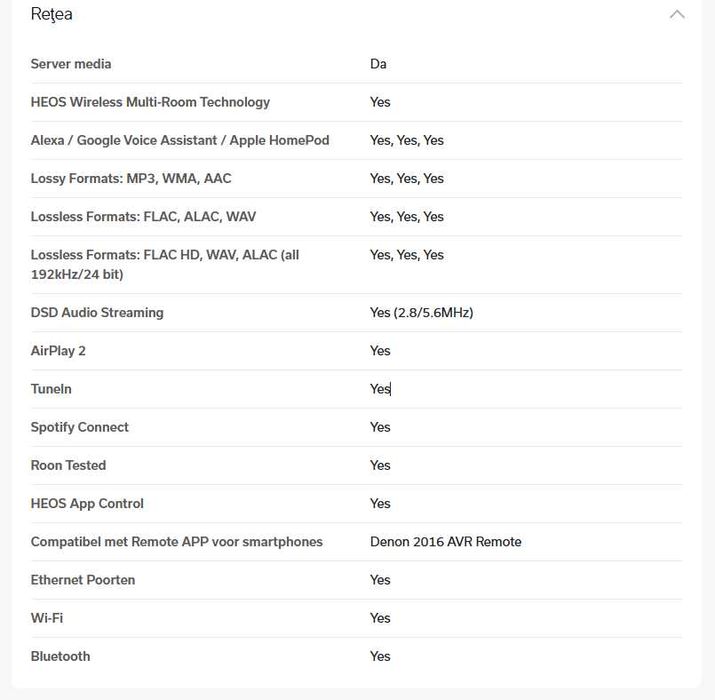 Vand Receptor Denon AVC-X3800H AV 8K cu 9,4 canale, 105 W