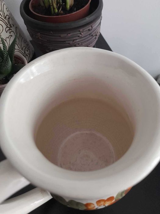 Стар ретро български порцелан комплект за чай и полска кана, маркирани