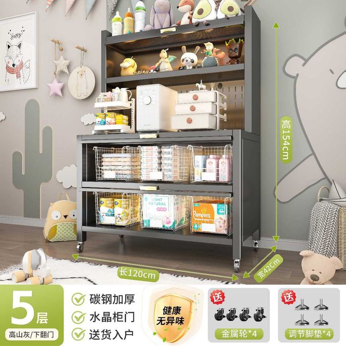 Oshxona metall shkafi shaffof eshiklar bilan | Кухонный шкаф