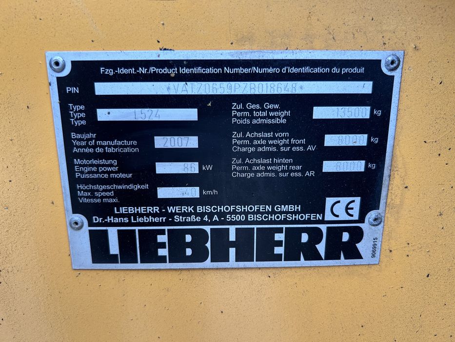 Incarctor frontal LIEBHERR 524