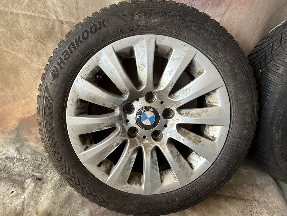 Jante Bmw Seria 1 3 5 cu anvelope iarna Hankook noi 205/55/16