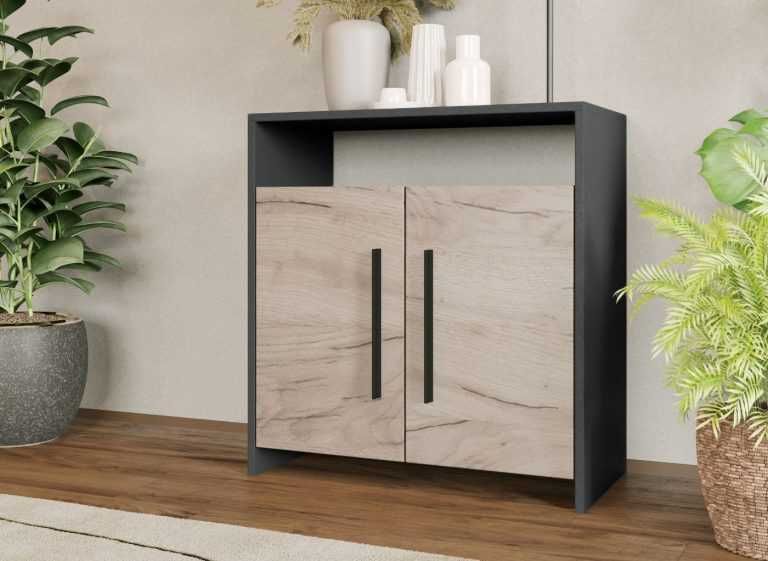 Set Mobila Dormitor Gri Noce C15 - Transport Gratuit in 4-10 zile