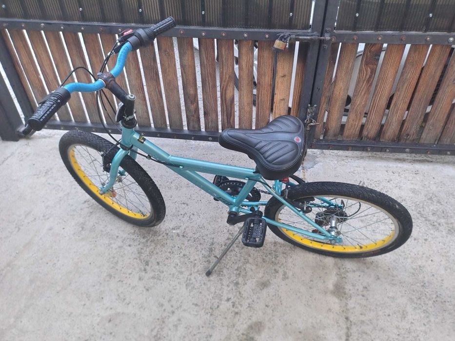 Bicicleta copii 10-13 ani, schimbator SHIMANO, 5 viteze.