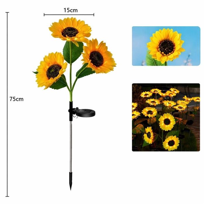 Lampa Solară Floarea-soarelui  Set 2 buc de Vânzare